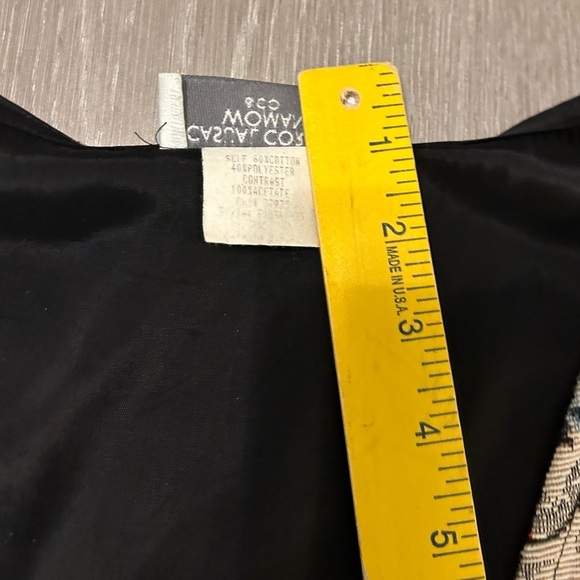 Vintage Women's Casual Corner Tapestry Snowman Button Front Grandma Vest 2X USA. - Picture 6 of 8